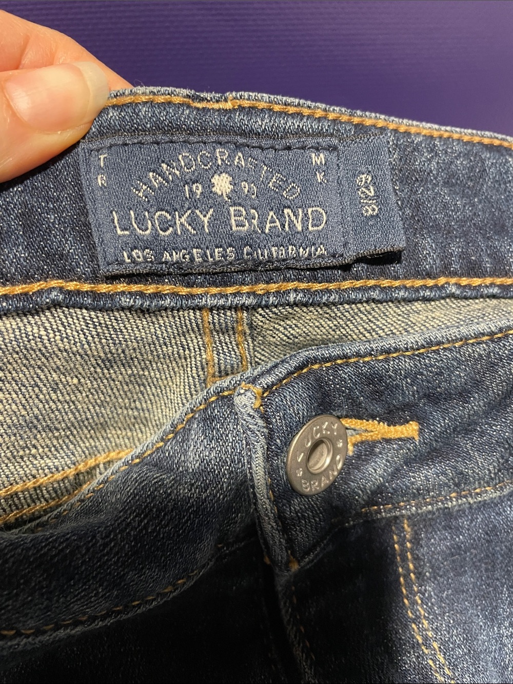 Lucky Brand Blue Flared Wide-Leg Jeans - Picture 2 of 3